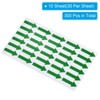 Unique Bargains Directional Sign PVC Adhesive Removable Small Arrow Sticker 300 Pcs - 3 of 4
