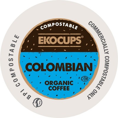 EkoCups Organic Colombian Blend Compostable Coffee Pods