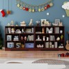 Book Shelf, Cubes Storage Organizer, Freestanding Bookshelf Cube Shelf for Bedroom, Living Room, 3-Tier Open Bookshelf Wooden Bookcase - 4 of 4
