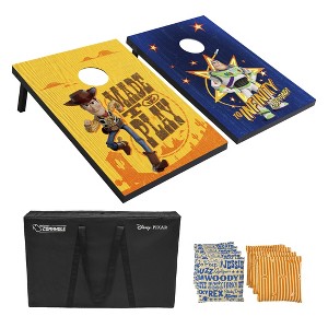Disney Cornhole Set by GoSports - Regulation and Travel Size - Choose Between Mickey and Minnie and Toy Story - 1 of 4