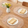REGALWOVEN Placemats Set of 6 Leather Placemats for Kitchen Dining Table Decor Waterproof Heat Resistant Table Placemats - 2 of 4