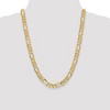 Black Bow Jewelry Men's 8.75mm 10k Yellow Gold Solid Concave Figaro Chain Necklace - 2 of 4
