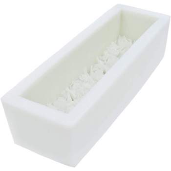 O'Creme Rose-Box Silicone Fondant Mold 3 Inch x 9.5 Inch x 2.5 Inch High (Overall Mold Size)