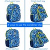 RALME Ocean Blue Camo Shark Backpack Set for Boys, 16 inch, 6 Pieces - Includes Foldable Lunch Bag, Water Bottle, Key Chain, & Pencil Case - image 4 of 4