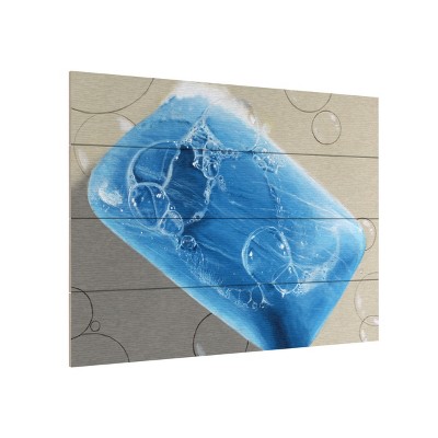Trademark Fine Art -Roderick Stevens 'Bar Soap' Wood Slat Art
