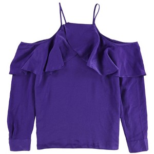 bar III Womens Cold Shoulder Knit Blouse - 1 of 2