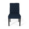 Lyngins Dining Chairs Set of 2,Upholstered Kitchen Chairs with Rolled Top and Wood Legs for Living Room,Meeting Room,Bedroom - 4 of 4