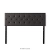 Emmie Adjustable Upholstered Headboard With Diamond Tufting - Brookside ...