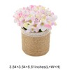Unique Bargains Artificial Plants Hydrangea Plastic 3.54"x3.54"x5.51" 1 Pcs - 3 of 4