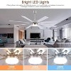 Kviflon 72 Inch Downrod Ceiling Fan with Light ,Remote Control,Dual Side Blades,3CCT LED Lights - 4 of 4