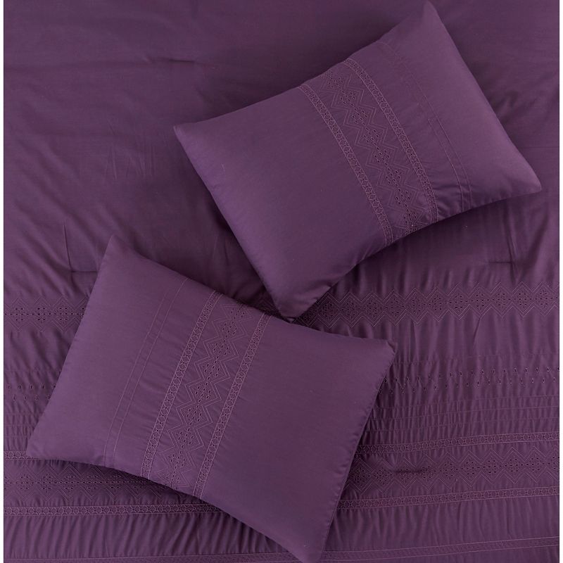Modern Threads Marie Claire 5 Piece Ada Solid Comforter Set., 5 of 7