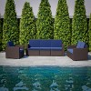 Flash Furniture Seneca Faux Rattan Chair with All-Weather Cushion - image 4 of 4