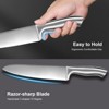 Itopfox Premium Kitchen Knife Set with Wooden Block & Built-in Sharpener - 15-Piece Chef, Slicing, Santoku, Bread, Utility, Paring & Steak Knives - 4 of 4