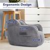 Pamapic Bean Bag Chair, Corduroy Lazy Sofa Bean Bags Comfy Couch with Armrests for Bedroom, Living Room, Apartment - 4 of 4