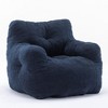 CENGHU Bean Bag Chair Foam Filling Bean Bag for Adults Soft Teddy Fabric Tufted Lazy Sofa for Living room Bedroom - 2 of 4