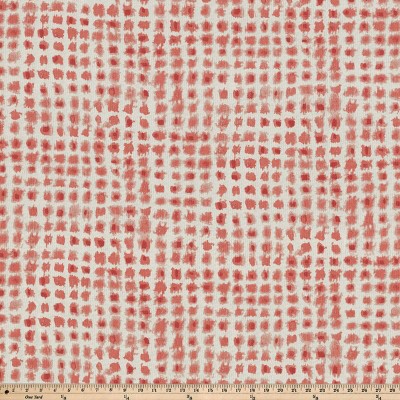 Coral Isle Red Watercolor Dot Large Chair Pad