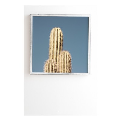 Catherine Mcdonald Cactus Trio Framed Wall Art 20" x 20" - Deny Designs