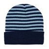 Seven Times Six Disney Stitch Men's Faux Long Sleeve Shirt And Beanie Give Me Space Blue - 3 of 4