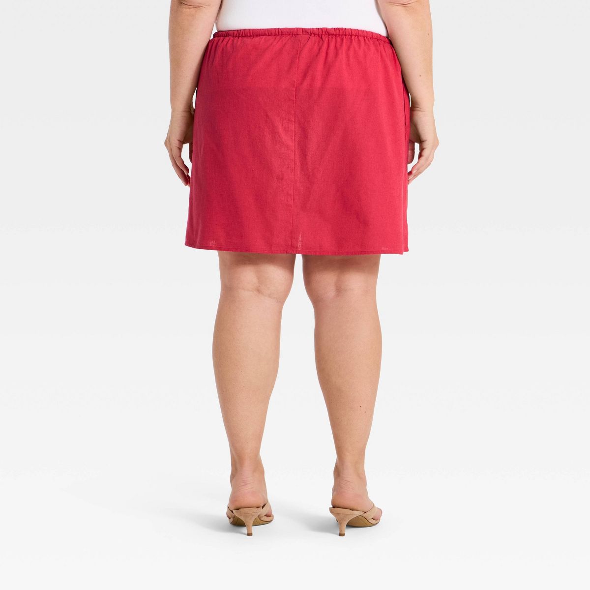 Women's Beaded Linen Mini Skirt - A New Day™ - thumbnail 5