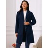 Seta T Women's Single-Breasted Notched Lapel Winter Peacoat - 4 of 4