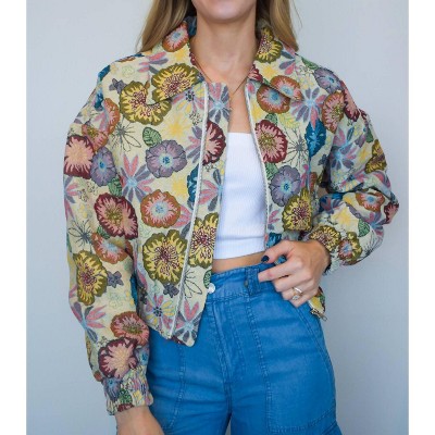 Women's Antique Tapestry Floral Jacket - ee:some