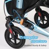 JUJABU Lightweight Foldable Rollator Walker with Seat, 8" All-Terrain Rubber Wheels, Backrest, Handles, Aluminum Frame for Seniors & Adults - 4 of 4