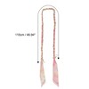 Unique Bargains Scarf Design Handbag Strap Gold Tone Pink 1 Pc - 2 of 4