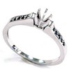 Pompeii3 1/6ct Black Diamond Ring 14K White Gold - 3 of 4