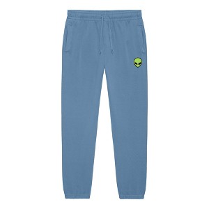Dalix Alien Embroidered Sweat Pant Soft Heavy Weight Fleece Relaxed Fit Lounge Mens - 1 of 4