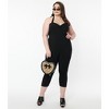 Unique Vintage Women's Plus Size Halter Marcel Jumpsuit - 4 of 4