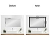 Amanti Art Mirror Makeover Bathroom Mirror Frame Border Kit  - Fully Assembled Peel and Stick Frame - Mirror NOT Included - Avon Black Trim - 4 of 4