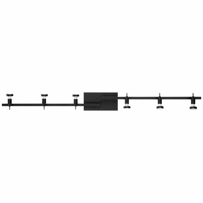 Viper Brushed Steel 6-Light Adjustable Track Light