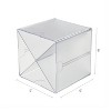 Deflecto Desk Cube with X Dividers Clear Plastic 6 x 6 x 6 350201 - 4 of 4