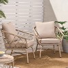 Set of 2 Modern Moonstone Chair for outside living room-Christopher Knight Home - 4 of 4
