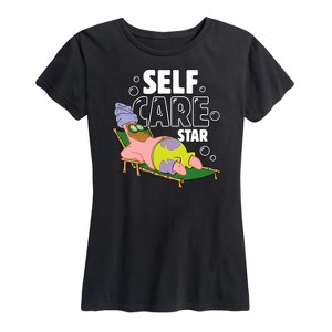 Women's - SpongeBob SquarePants - Patrick Self Care Star Short Sleeve Graphic T-Shirt - 1 of 4