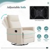 Lyngins Modern Upholstered Manual Recliner Chair with Adjustable Footrest,Massage/Swivel Sofa Chair with High Backrest - 4 of 4