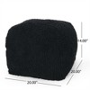 OUTSUPPLY Bean Bag Seats, Plush Microfiber Square Ottoman, Stylish Accent Seat - 3 of 4