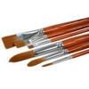 Sax Copper Acrylic Paint Brushes with Long Handles, Assorted Sizes, Set of 6 - 3 of 4