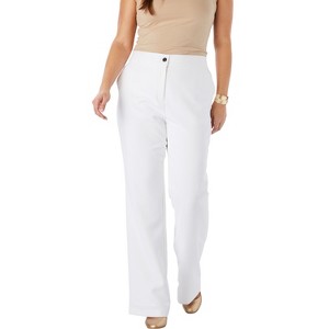 Jessica London Women's Plus Size Tummy Control Bi-Stretch Bootcut Pant - 1 of 4