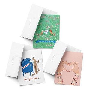 Sympathy Greeting Card Pack Sets (3 ct, Assorted) Feel Better Chipmunks Tea, You Got Fans, Friendship Bracelets by Ramus & Co - 1 of 3