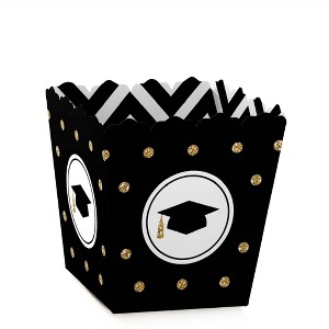 Big Dot of Happiness Gold Tassel Worth The Hassle - Party Mini Favor Boxes - Graduation Party Treat Candy Boxes - Set of 12 - 1 of 4