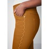 Jessica London Comfort Waist Scalloped Ankle Jean - 4 of 4