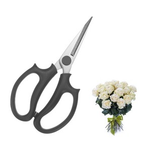 Unique Bargains Stainless Steel Garden Comfortable Grip Flower Pruning Shears - 1 of 4