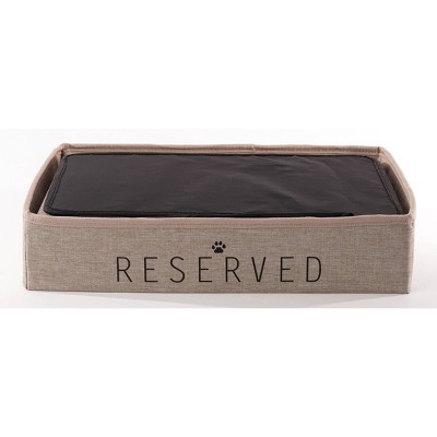 Natural 2-Tier Collapsible Cat Cave Bed with Cushion