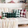 LISM 18x18 Inch Christmas Classic Buffalo Plaid Pillow Covers Pack of 2 - 4 of 4