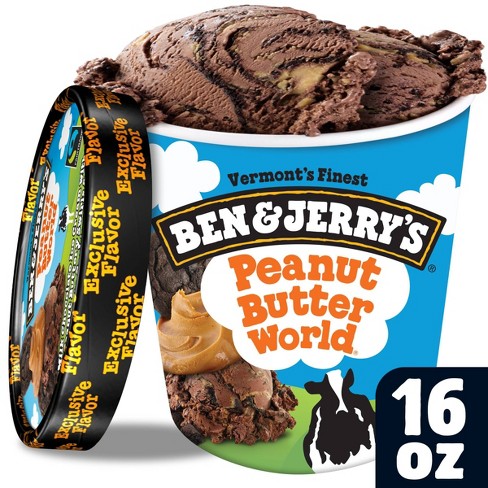 Ben & Jerry's Peanut Butter World Ice Cream - 16oz - image 1 of 4