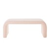 GDFStudio Stacey 44" U-Shaped Teddy Upholstered Wood Stackable Nesting Ottoman Set - 4 of 4
