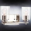 Urban Ambiance Luxury Traditional Bath Light 7.625''H x 13.875''W,  Polished Nickel Finish,  Esperance Collection, UHP4151 - 4 of 4