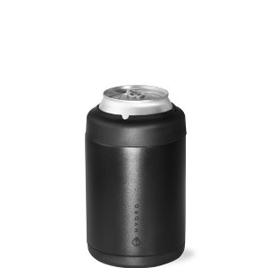 HydroJug Can Cooler - 2-in-1 Insulated Can Cooler Cup 12oz - Stainless Steel, Non-Slip Rubber Base, Screw-Top Lid - 1 of 4