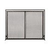 Single Panel Iron Fire Screen Wrought Iron Fireplace Safety Screen Decorative Scroll Spark Guard Cover-Christopher Knight Home - 3 of 4